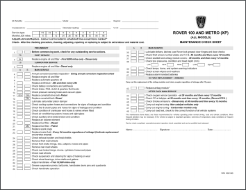 rover metro service record thumb