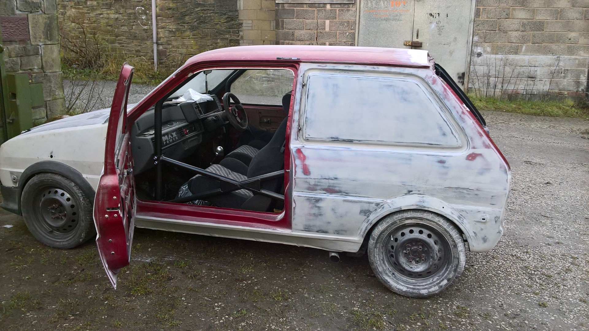 Tom's A-Series van before being sprayed