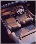 rover metro cabriolet interior