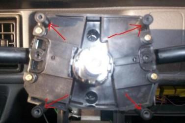 remove 4 screws to release stalks