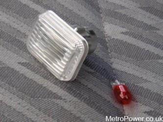 clear side repeater and orange bulb
