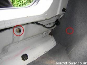 loosen the rear bumper to gain access to the rear fog lamp mounts