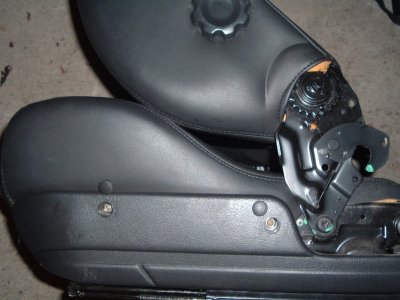 half leather seat trim piece to remove