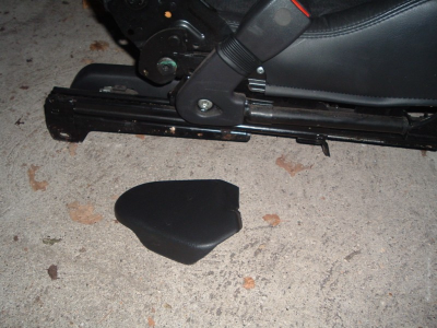half leather seat trim removed small trim