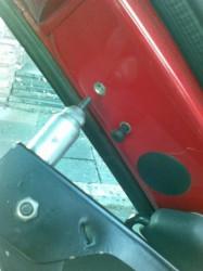 clinchnut thread fitted in place