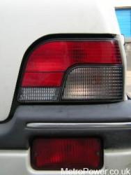 rover 100 rear cluster fitted to rover metro